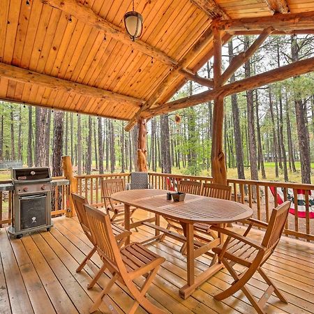Lush Pinetop Retreat With Large Deck And Wooded Yard! Extérieur photo